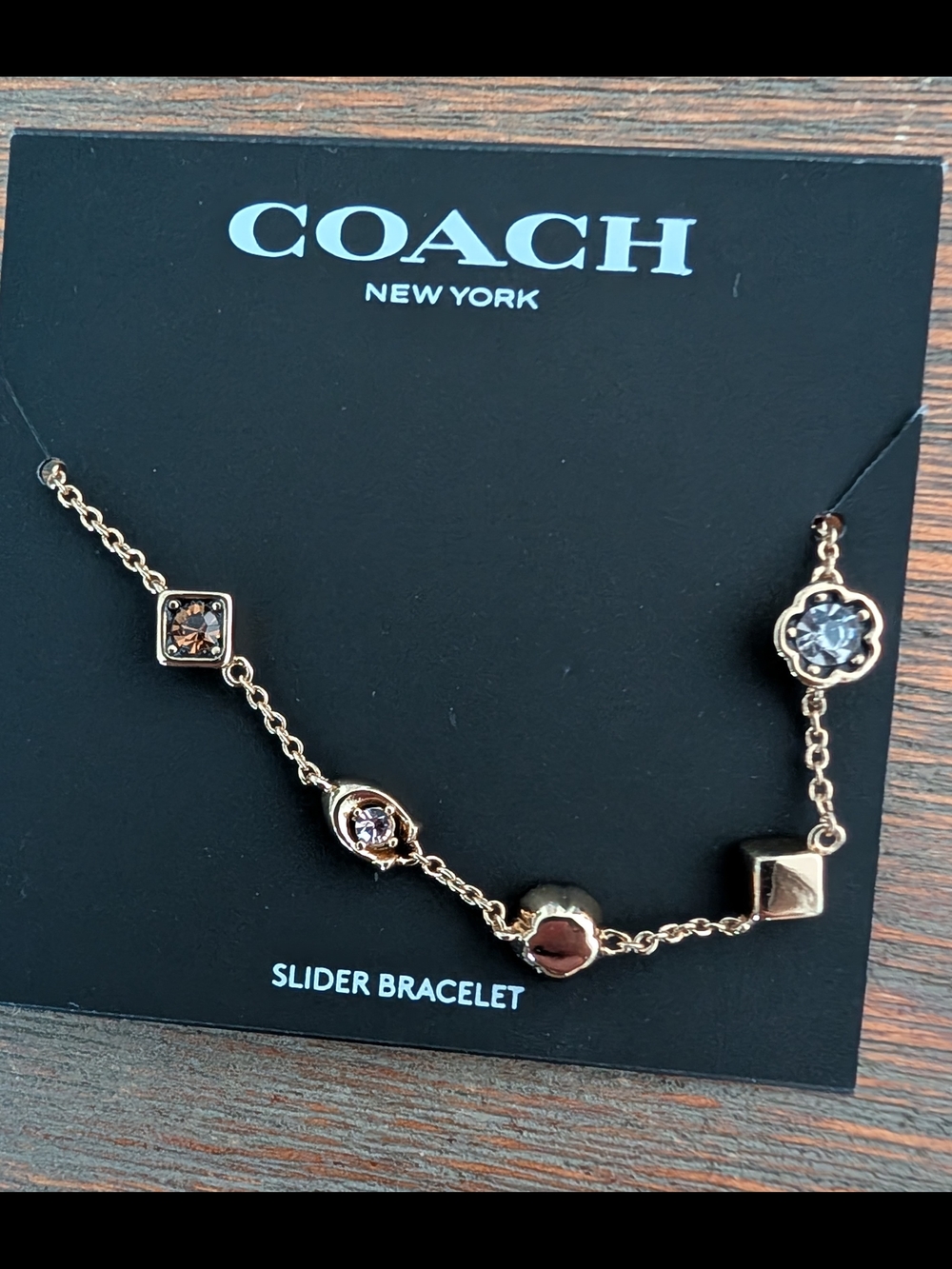 COACH Multi-Stone Slider Bracelet
